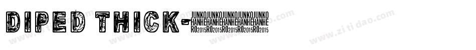 DiPed Thick字体转换